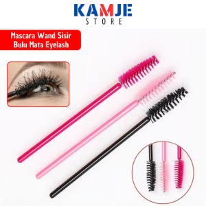 KAMJE Sisir Bulu Mata Maskara Mascara Wand Glitter Spolie Brush Eyelash Extension