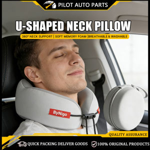 【Free Storage Box】Memory Foam Ergonomic U-Shaped Neck Pillow - Provides Ultimate Support During Flights