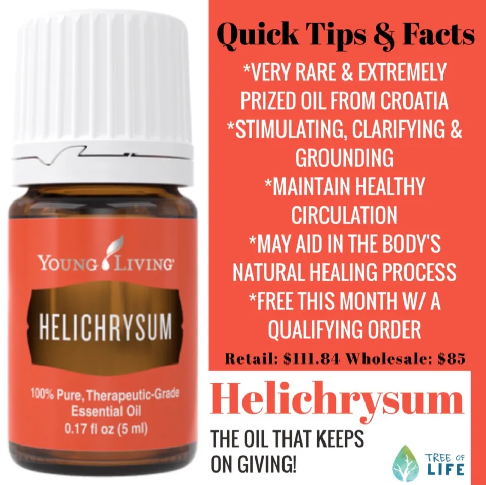 100% Original Young Living Helichrysum Pure Essential Oil Blend