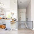 Pet Gate Baby Gate Magic Mesh Pet Gate Enclosure Fences Adjustable Portable Folding Mesh Dog Gate. 