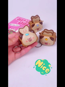 Realistic Bread Toaster Keychain Animal Theme Lightweight Pendant Charm Decoration For Keyrings or Gift Giving
