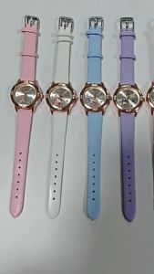 Sanrio cartoon quartz watch rose gold fashion wristwatch cute girls watch birthday/holiday gift.