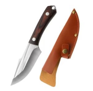 Pisau Tulang Pisau Survival + Sarung Pisau Dapur Daging Super Tajam Multifungsi