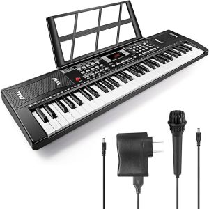 Rixton  61 Keys Electronic Piano Digital Keyboard Piano Portable Piano Beginner Keyboard