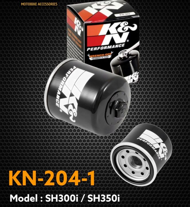 Lọc nhớt K&N 204 lắp cho nhiều dòng xe thuộc hãng Honda, Yamaha như: SH ...