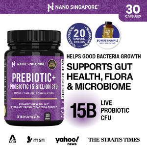 Prebiotic with Probiotic [15 Billion CFU w/ WecPro Technology] - Supports Gut Health Healthy Aging and Immunity
