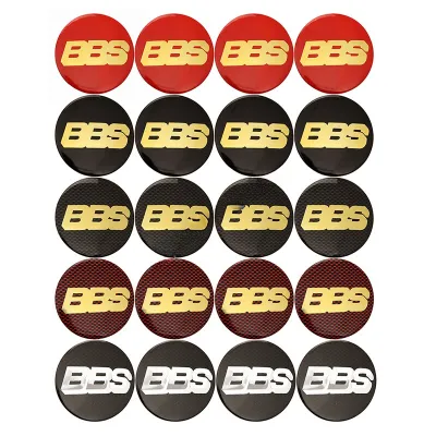 LCX 4ชิ้น/เซ็ต56มม. BBS ศูนย์กลางศูนย์ล้อรถฝาครอบสติกเกอร์รูปลอกตรารถยนต์ยางรถ