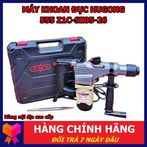 Máy khoan đục bê tông HUGONG 555 ( Z1C-SZ05-26 )  công suất 1050W  hàng nội địa cao cấp Trung Quốc