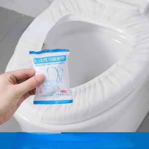 Penutup Tempat Duduk Tandas Pakai 1 pc | Kusyen Tempat Duduk Sanitari Bersih Bukan Tenunan | Sesuai untuk Tandas Awam Perjalanan | 一次性马桶卫生套