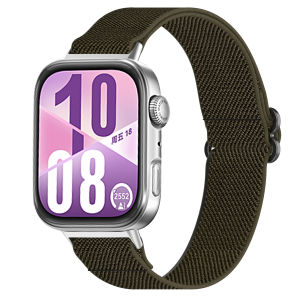 Tali elastis untuk jam tangan Huawei Fit 3/Huawei Watch Fit 4 tali nilon olahraga nilon tali jam tangan pintar untuk Huawei Fit 3 sabuk pengganti aksesori