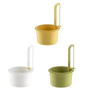 Small Kitchens Sink Strainer Grade Plastic Drain Basket Drain Shelf Tool for Dishwashing & Produce Draining