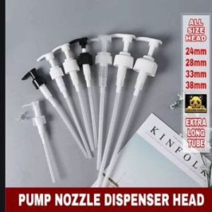 Bottle Pump Nozzle Dispenser Head/ Extra Long/ All Sizes 24mm 28mm 33mm 38mm 48mm/ For Hand Soap Shampoo Tall Size Bottle