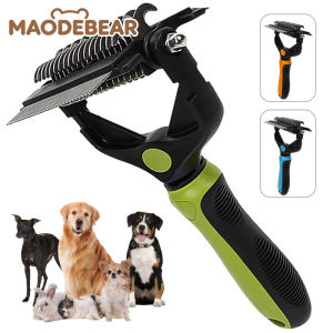 MAODEBEAR Pet Hair Removal Brush 3 in 1 Hair Care Grooming Dog Cat Self Cleaning Deshedding Removal Tool 宠物梳子