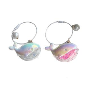 2PCS Whale Keychains Fashion Key Key Hanging Pendant Acrylic Texture Key Holder Perfect for Couples or Friend