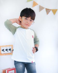Raglan anak laki laki usia 3-8 tahun Little dude