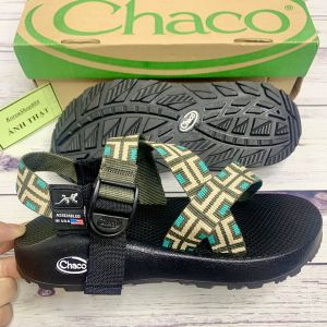 Dép Xăng Đan Nam Chaco Quai Dù Rằn Ri D145T Đế Thơm Không Nhăn Lún
