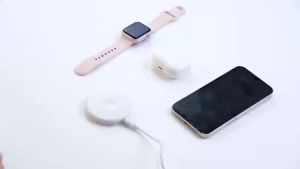 3-in-1 Magnetic Wireless Charger - 15W Fast Charging Pad for iPhone 16 AirPods and Watch