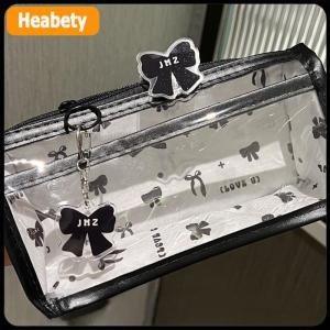 【2-3 days delivery】 Cartoon Translucent Pencil Case Multi-layer Vertical Large-capacity Stationery Storage Bag School Supply Cosmetic Bag