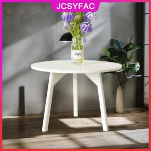 JCSYFAC 1 Piece Dollhouse Miniature trắng vòng Bảng Mô hình mô phỏng đồ nội thất trang trí DIY phụ kiện đồ chơi