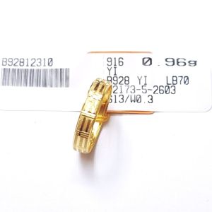 JIN JING CINCIN BAJET SIZE 10-18 EMAS 916 TULEN (HOLLOW)0.96G-1.13G