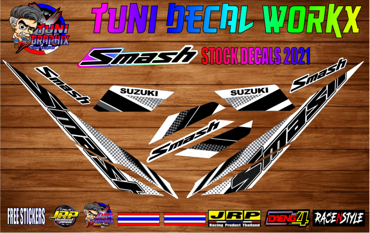 Smash 115 Stock Decal Stickers 2022 w/ freebies | Lazada PH