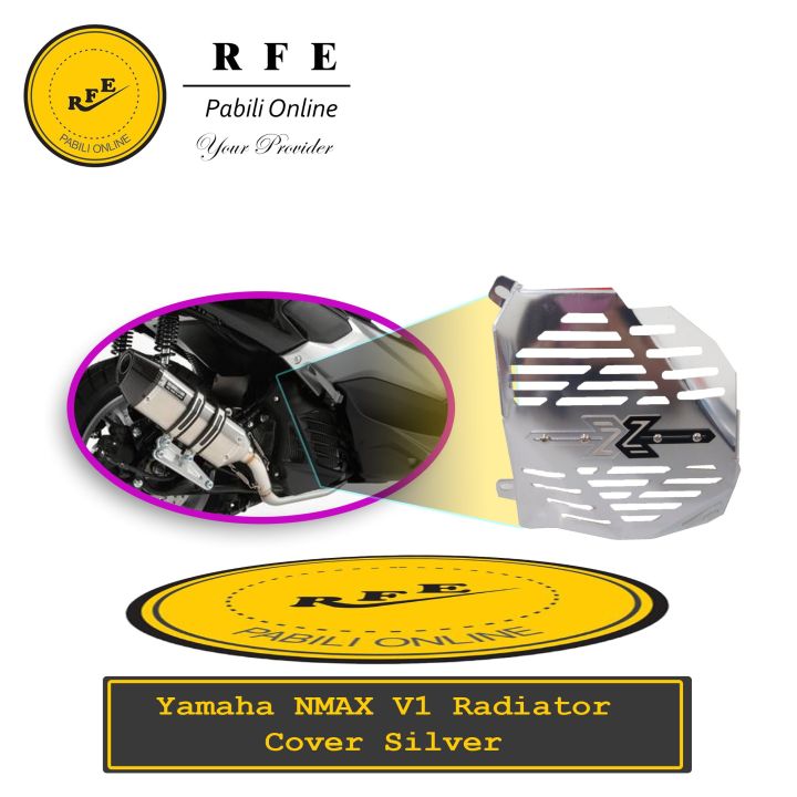 Yamaha NMAX Version 1 Radiator Cover Silver | Lazada PH