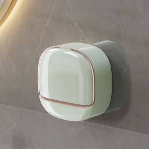 Soap box punch-free soap box wall-mounted household high-end drain storage bathroom toilet soap rack