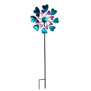 Rotating Wind Spinner Windmill Sculpture Metal Garden Art Weatherproof Yard Decoration Gift Suitable for Lawn Landscape