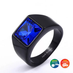 CINCIN PRIA BATU KING SAPHIRE OCTAGON JAMINAN HARGA TERMURAH