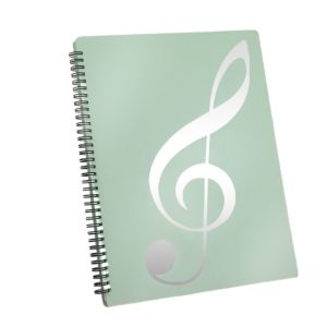 WARMIE Contiguous Page Design Multi-layer Music Score Folder 40 Pockets Detachable A4 Sheet Music Folder Choir Folder Fits Letter Size Piano Music Score Folder Note Folder