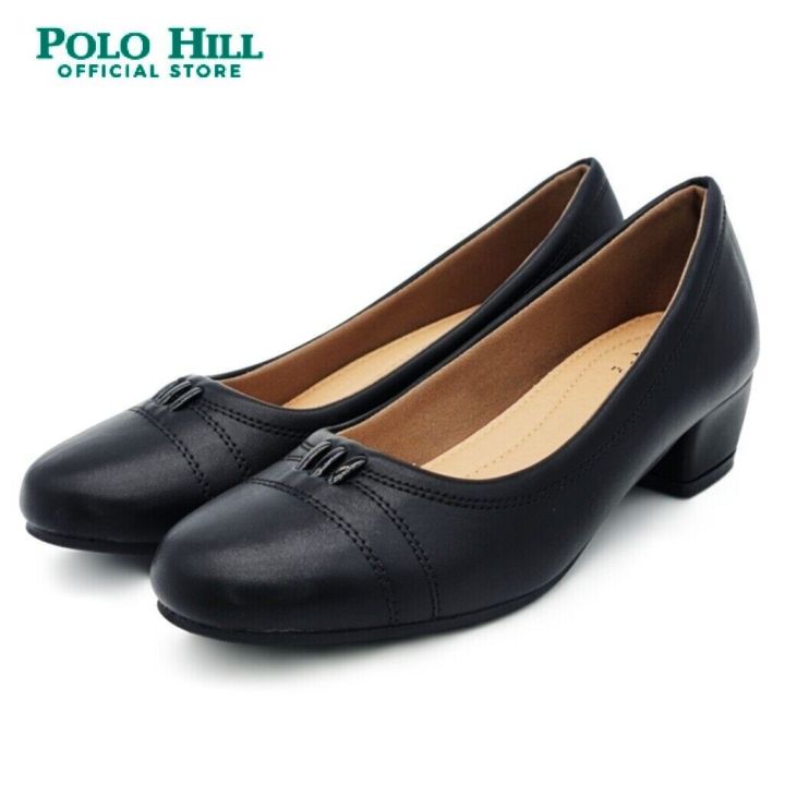 POLO HILL Ladies Slip On Rounded Court Shoe Heels PHS OF 102 Lazada