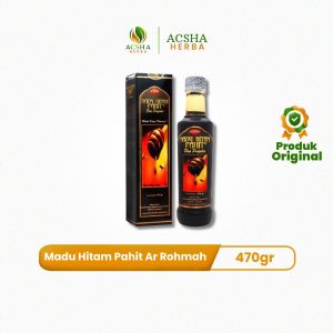 Madu Hitam Pahit Ar Rohmah Plus Propolis 470 gr dan 750 gr