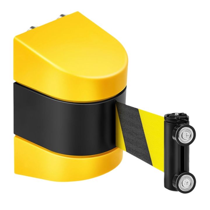 WallMaster 400 Wall Mount Retractable 13ft Belt Barrier Red, QueueSolutions WM400R-RW130 - View #7