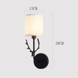 Bedside Bedroom Deer Head Copper American Style Livingroom Modern Minimalist Creative Antler Lamp