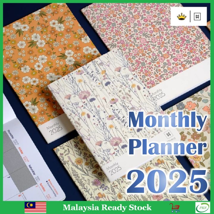 Planner Year 2025 A5/B5 Monthly Planner Book | Lazada