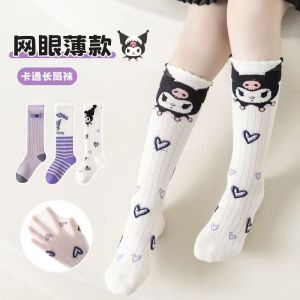 5 PAIRS/SET Sanrio Anime Melody Socks Kid Girl Cute Cartoon Mid-Calf Socks Kuromi Korean Calf Socks