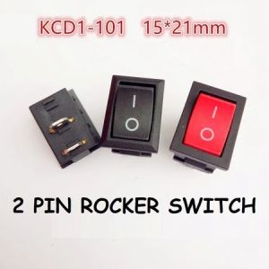 Saklar Switch ON OFF 2 PIN Rocker 2 Kaki Power Tombol Mini Besar Roker