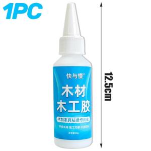 กาวไม้เนื้อแข็ง6ชิ้นสำหรับงานไม้พื้นยางสีขาวงานซ่อมเฟอร์นิเจอร์แห้งเร็วกาวยึดติดอเนกประสงค์