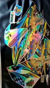 (COD) Les sticker striping variasi Yamaha Jupiter MX new hologram