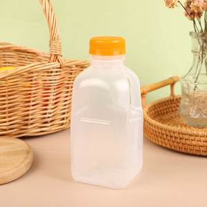 [Alex Do] Hot Sale 1PC 320 500ml Transparent Kids Water Bottle Plastic Juice Bottle PET Milk Beverage Bottle With Lid Camping Hiking Drinkware