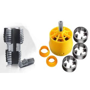 LITUILI Hai đầu Mán lỗ bên trong ống nước PPR Ren Ống nước Vòi ren ống Di động Chống mài mòn Thiết bị ren ống nước Cho ống 1/2inch và 3/4inch