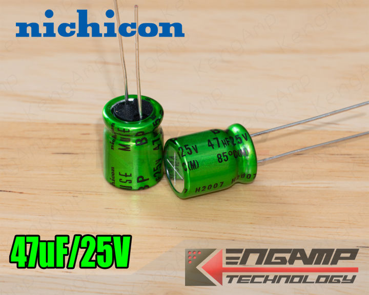 10 Condensatori Nichicon UES MUSE Bipolari 47uF 35V 10x12,5mm RM5 - Serie Muse #BP - Foto 2