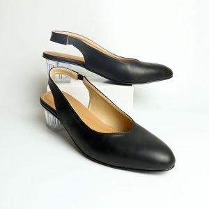 Sepatu Mules Formal Size 35-45 Bigsize Jumbo Wanita STRAP Belakang Ujung Lancip Beige