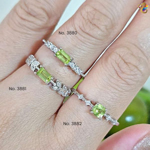 Collection Grade Peridot S925 Silver Rings (3 Types to Choose)