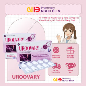 Viên Uống UROOVARY - Hỗ trợ niêm mạc tử cung cải thiện sức khỏe phụ nữ trước khi mang thai (30 viên)