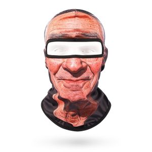 UIIKZT SHOP Khô nhanh nạ hài hước Thoáng khí Chống nắng Mũ trùm đầu Balaclava chân thực Phong cách Phủ kín hoàn toàn Mũ trùm đầu nạ chơi khăm Trượt tuyết