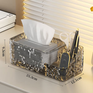 ShopClassyHome High-end Water Ripple stylish tissue box for home organizer Box