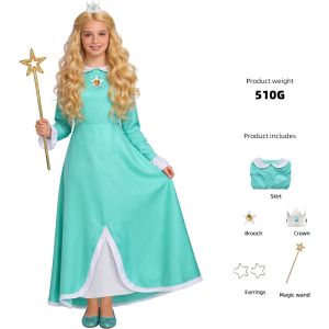 clu The Super Mario Bros Movie 110cm-2XL Daisy Princess Peach Rosalina dress cosplay cloth ulc