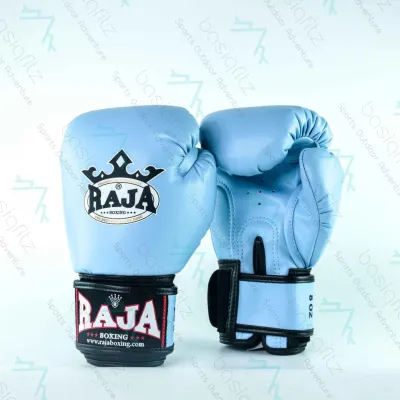 [Genuine] Raja Boxing Thailand RBGVS-1 Model 1 Boxing Glove Semi Leather Standard Boxing Gloves Velcro Sparring Training Boxing MMA Glove
