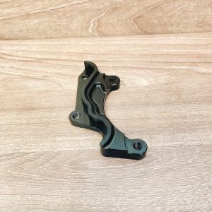 Pát trước Vespa đĩa 220mm xài heo 2 Piston đối xứng màu đen lắp như zin